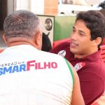 Osmar Filho é recepcionado por moradores em São Luís